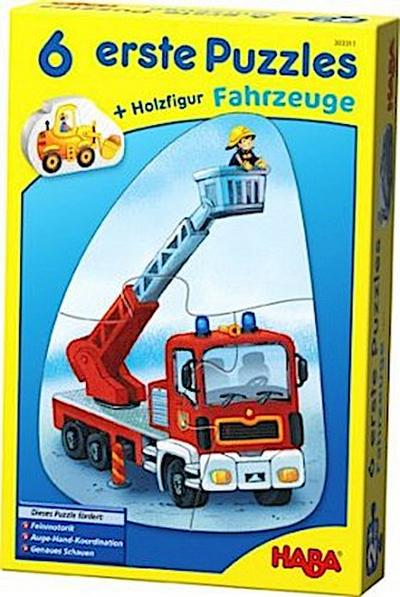 6 erste Puzzles - Fahrzeuge (Kinderpuzzle)