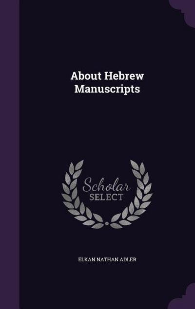 About Hebrew Manuscripts