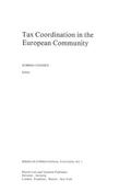 Tax Coordination in the European Community