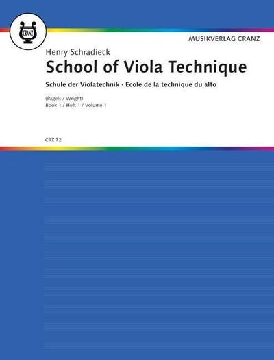 Schule der Technik, Viola. School of Technique, Viola. Bd.1