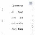 n.b.k. Record 3: Anri Sala. Contes de sons un qui se prennent pour un autre