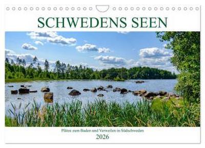 Schwedens Seen (Wandkalender 2026 DIN A4 quer), CALVENDO Monatskalender