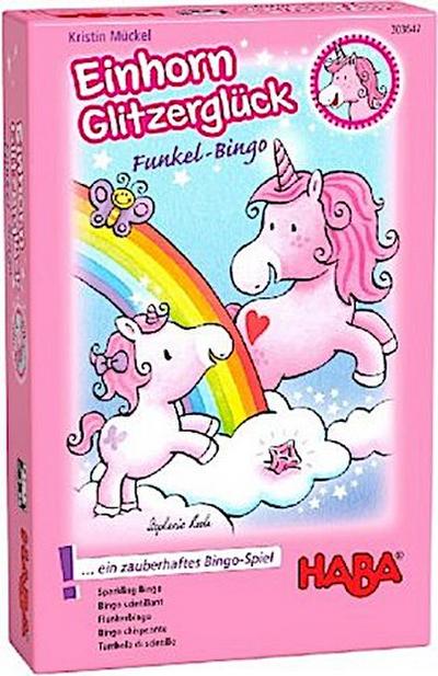 Einhorn Glitzerglück - Funkel-Bingo (Kinderspiel)