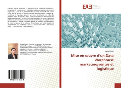 Mise en ¿uvre d¿un Data Warehouse marketing/ventes et logistique