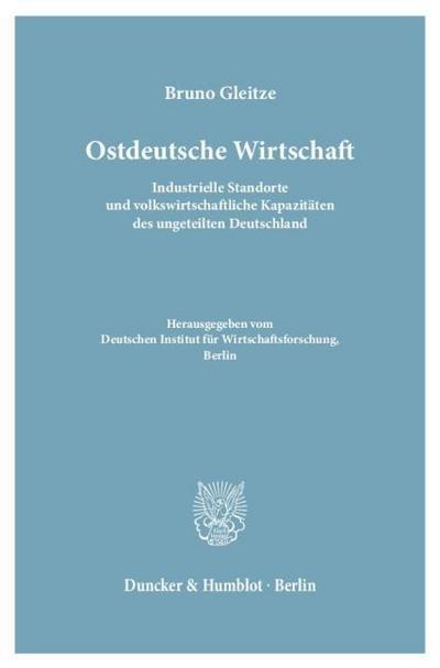 Ostdeutsche Wirtschaft.