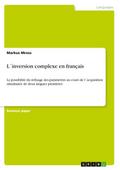 L’inversion complexe en français