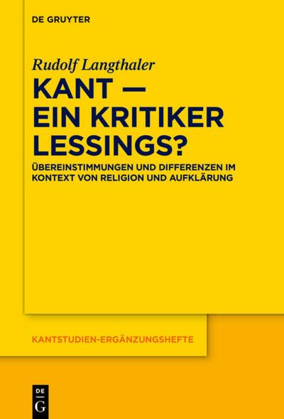 Kant - ein Kritiker Lessings?