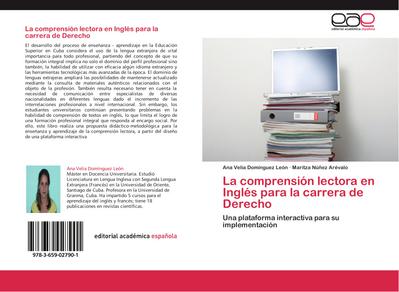 La comprensión lectora en Inglés para la carrera de Derecho