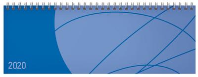Tischquerkalender Professional Colourlux blau 2020