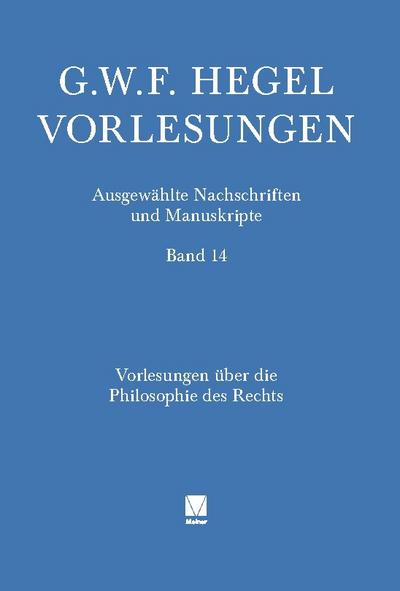 Vorlesungen über die Philosophie des Rechts