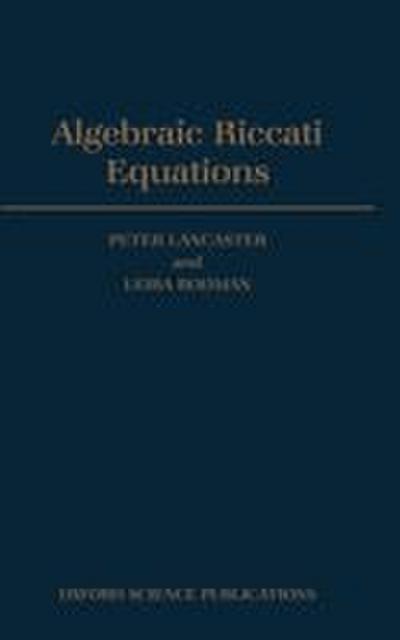 Algebraic Riccati Equations