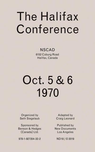The Halifax Conference