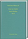 Oskar von Hinüber. Kleine Schriften III