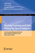 Machine Learning and Data Mining for Sports Analytics