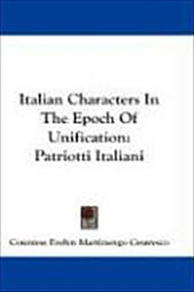 Italian Characters In The Epoch Of Unification