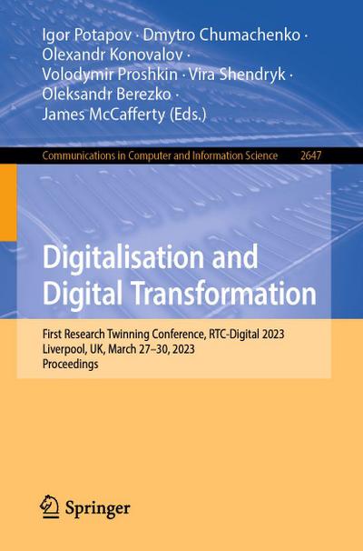 Digitalisation and Digital Transformation