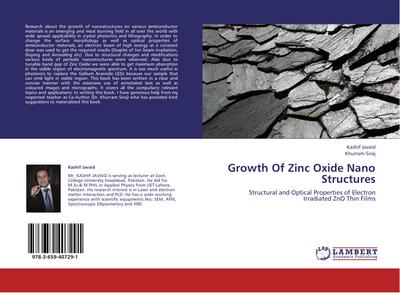 Growth Of Zinc Oxide Nano Structures