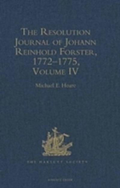 Resolution Journal of Johann Reinhold Forster, 1772-1775
