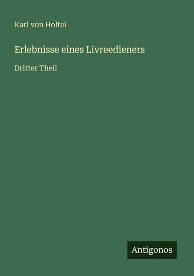 Erlebnisse eines Livreedieners