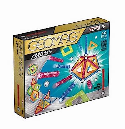 Geomag 532 - Glitter Panels, 44-teilig