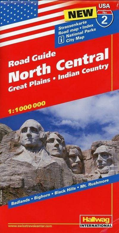 Hallwag USA Road Guide North Central