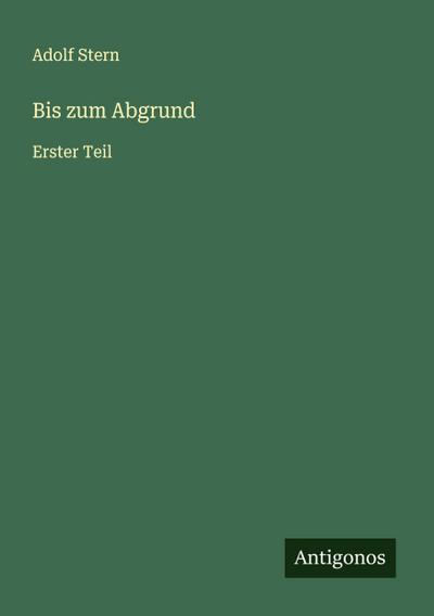 Bis zum Abgrund