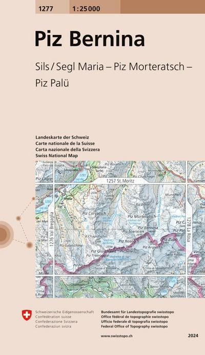Swisstopo 1 : 25 000 Piz Bernina