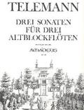 3 Sonaten für 3 Altblockflöten