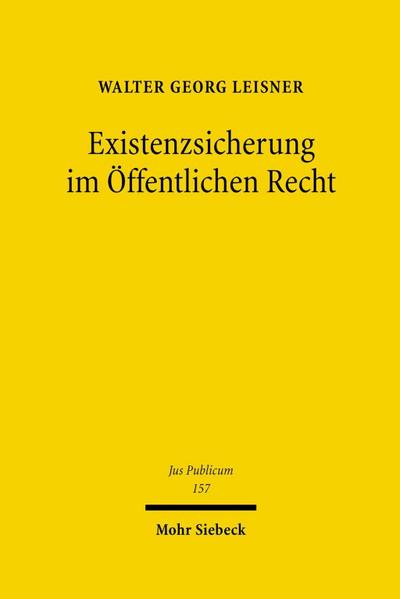 Existenzsicherung im Öffentlichen Recht