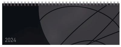 Tischquerkalender Professional Colourlux schwarz 2024