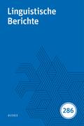 Linguistische Berichte Heft 286