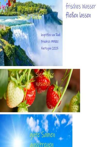 Gute Samen ausstreuen