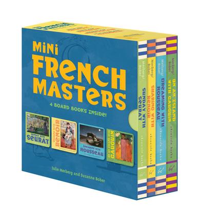 Mini French Masters Boxed Set: 4 Board Books Inside! (Books for Learning Toddler, Language Baby Book)