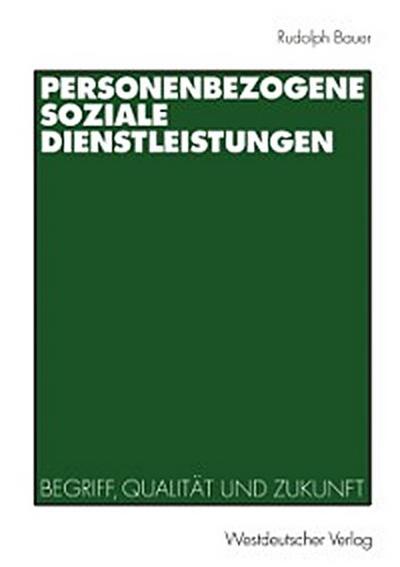 Personenbezogene Soziale Dienstleistungen