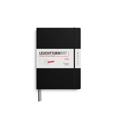 Wochenkalender & Notizbuch Master A4+ Schwarz 2026