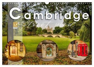 Cambridge street view (Wandkalender 2026 DIN A3 quer), CALVENDO Monatskalender
