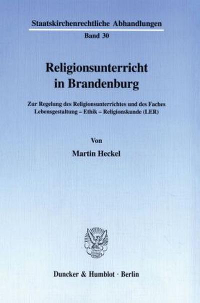 Religionsunterricht in Brandenburg.