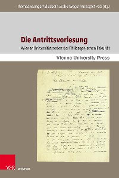 Die Antrittsvorlesung