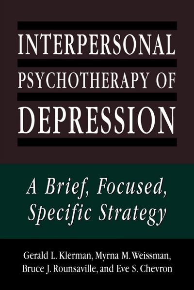 Interpersonal Psychotherapy of Depression