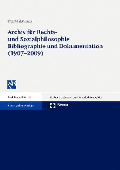 Archiv für Rechts- und Sozialphilosophie Bibliographie und Dokumentation (1907-2009)