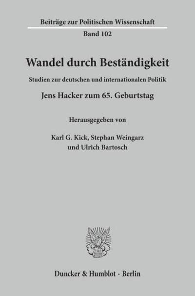 Wandel durch Beständigkeit.