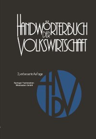 Handwörterbuch der Volkswirtschaft