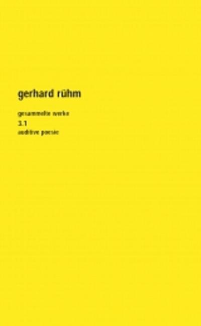 Rühm,Ges.Werke 2.1 Poesie*