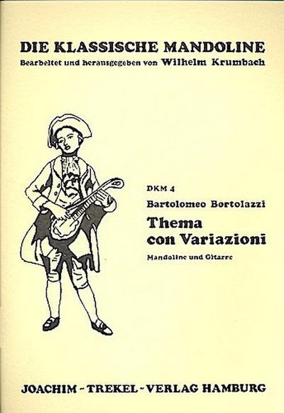 Thema con variationi fürMandoline und Gitarre