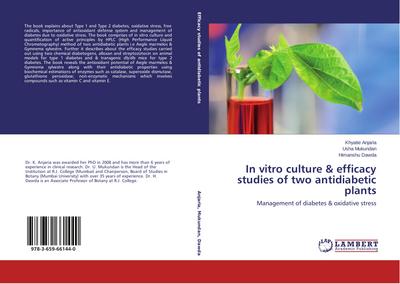 In vitro culture & efficacy studies of two antidiabetic plants