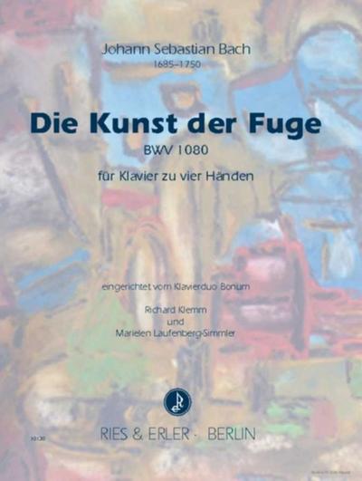 Die Kunst der Fuge BWV1080für Klavier zu 4 Händen