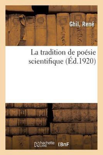 La tradition de poésie scientifique