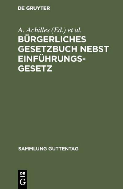 Bürgerliches Gesetzbuch