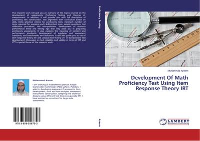 Development Of Math Proficiency Test Using Item Response Theory IRT