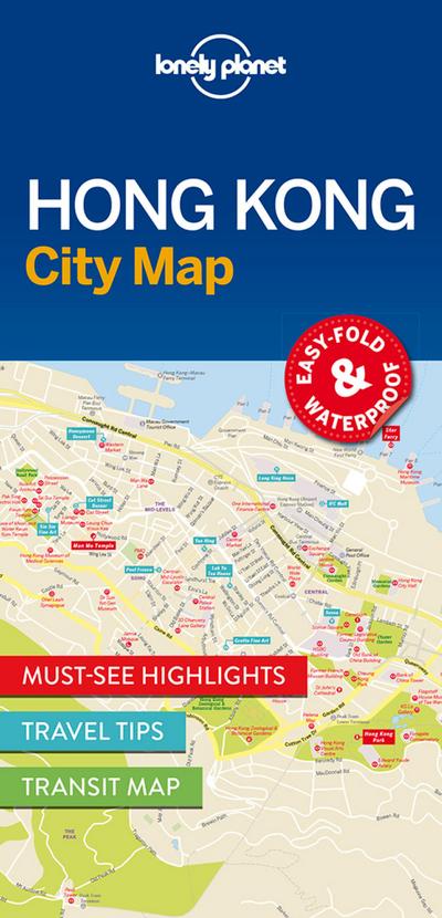 Lonely Planet Hong Kong City Map